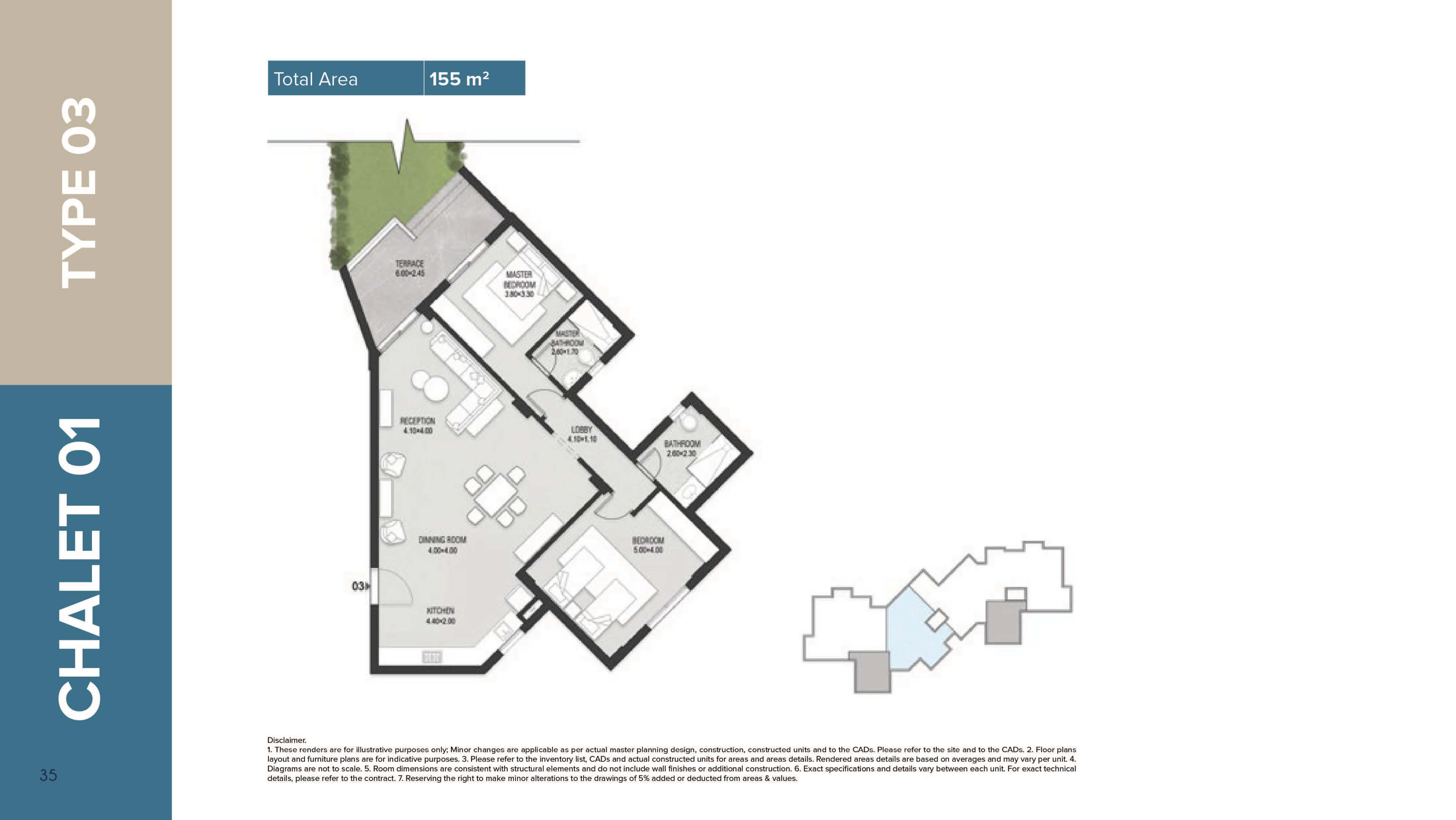 Mazarine Ria Chaletsfloor plan