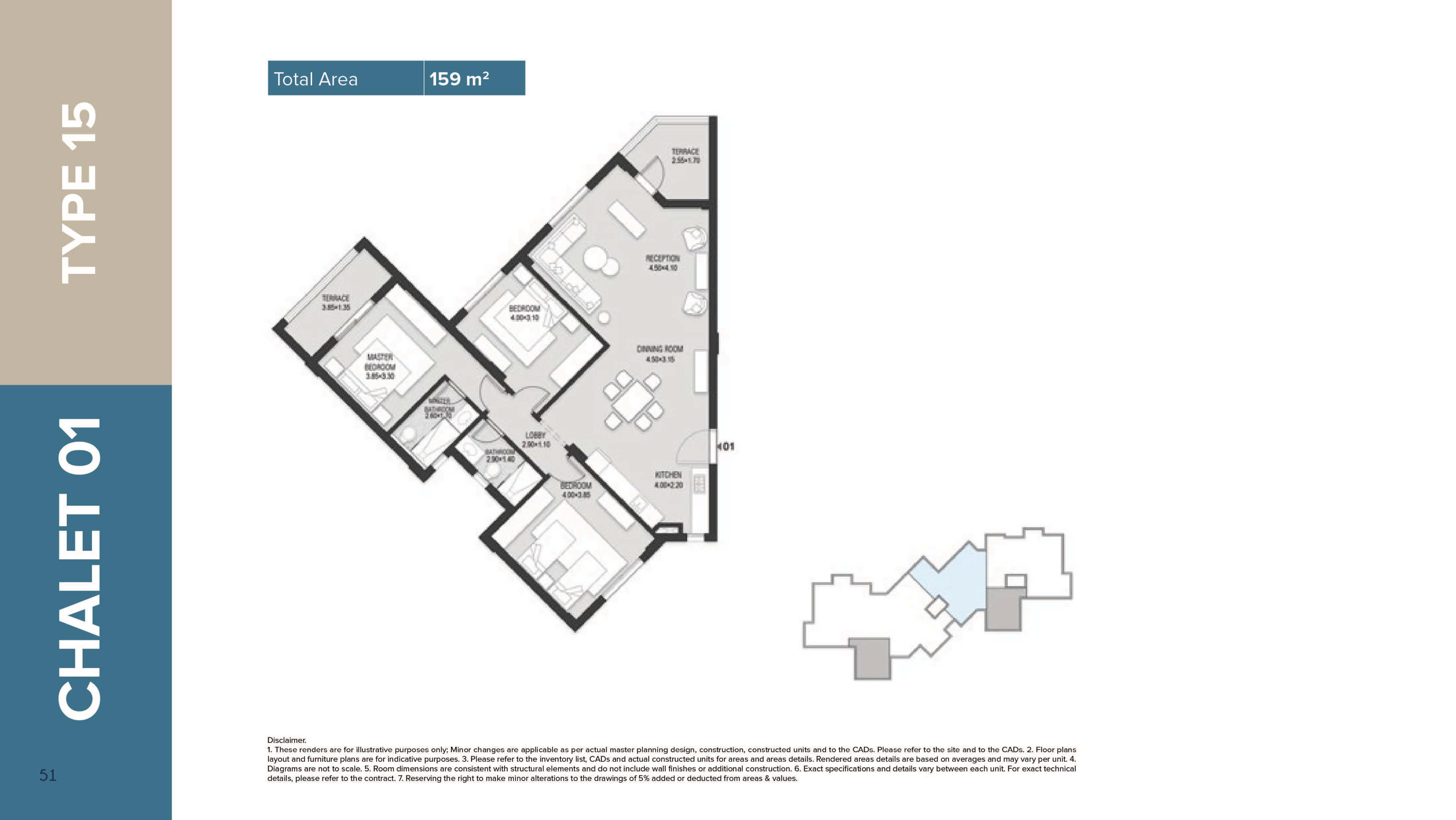 Mazarine Ria Chaletsfloor plan