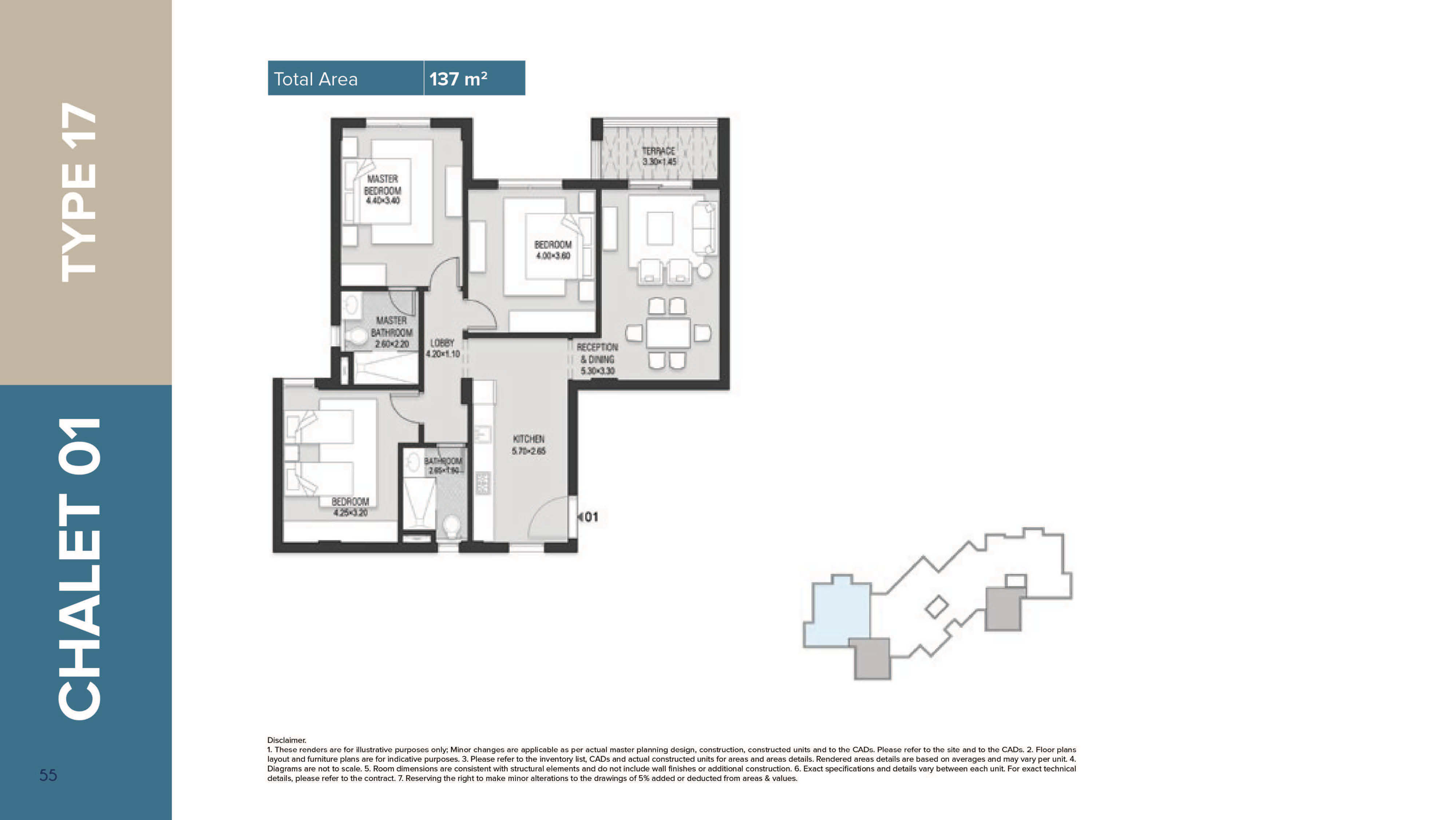 Mazarine Ria Chaletsfloor plan
