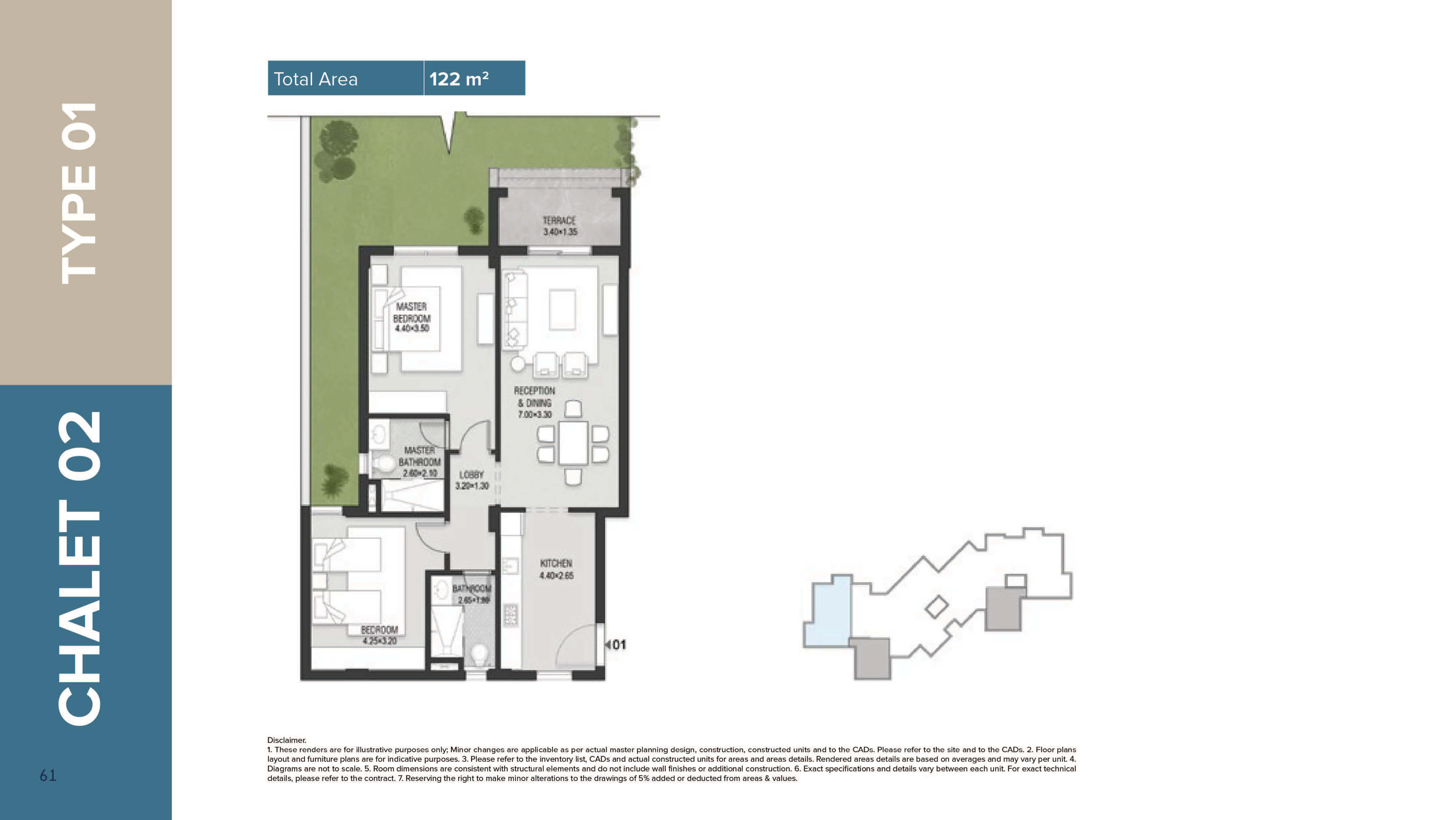 Mazarine Ria Chaletsfloor plan