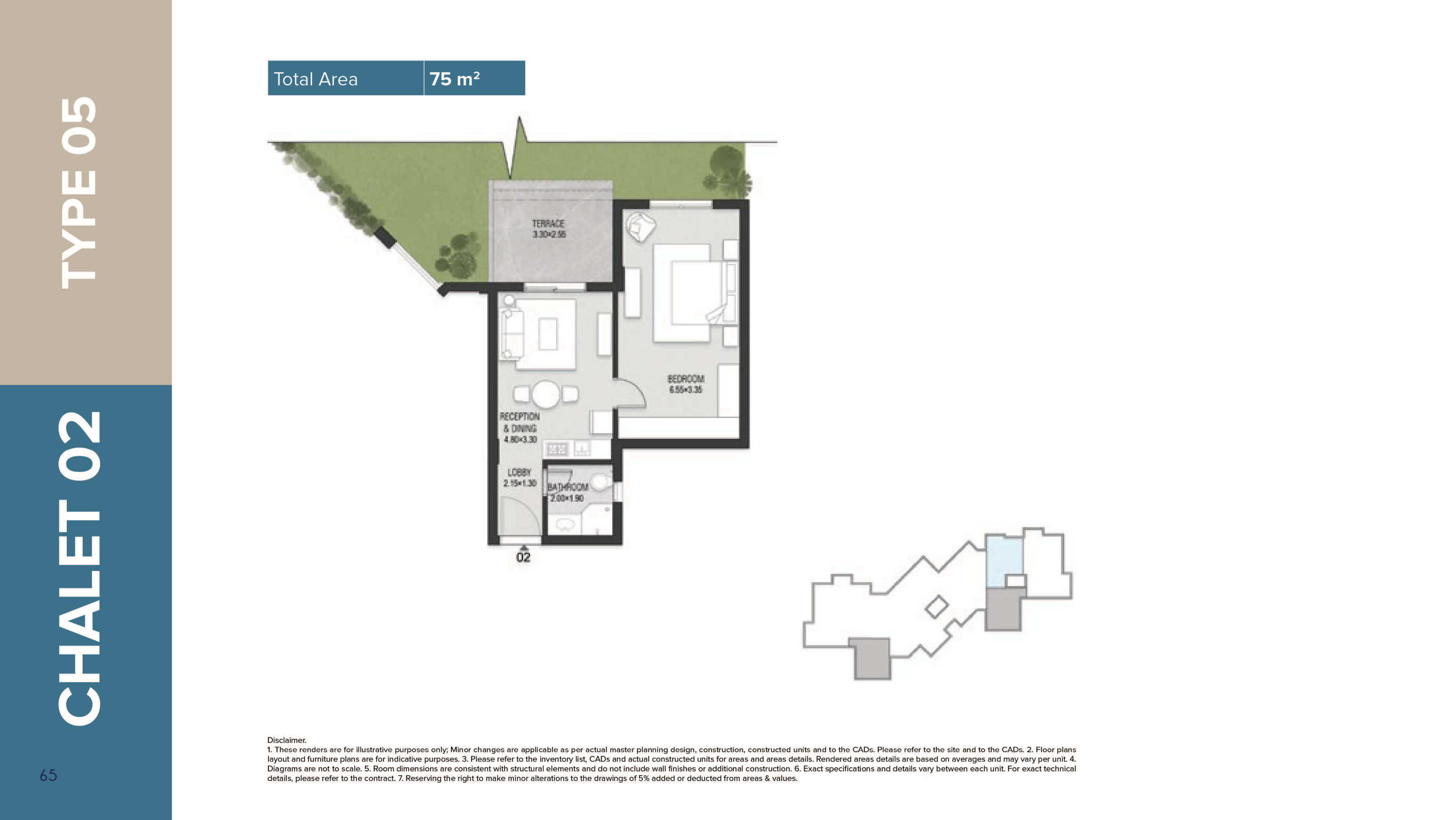 Mazarine Ria Chaletsfloor plan