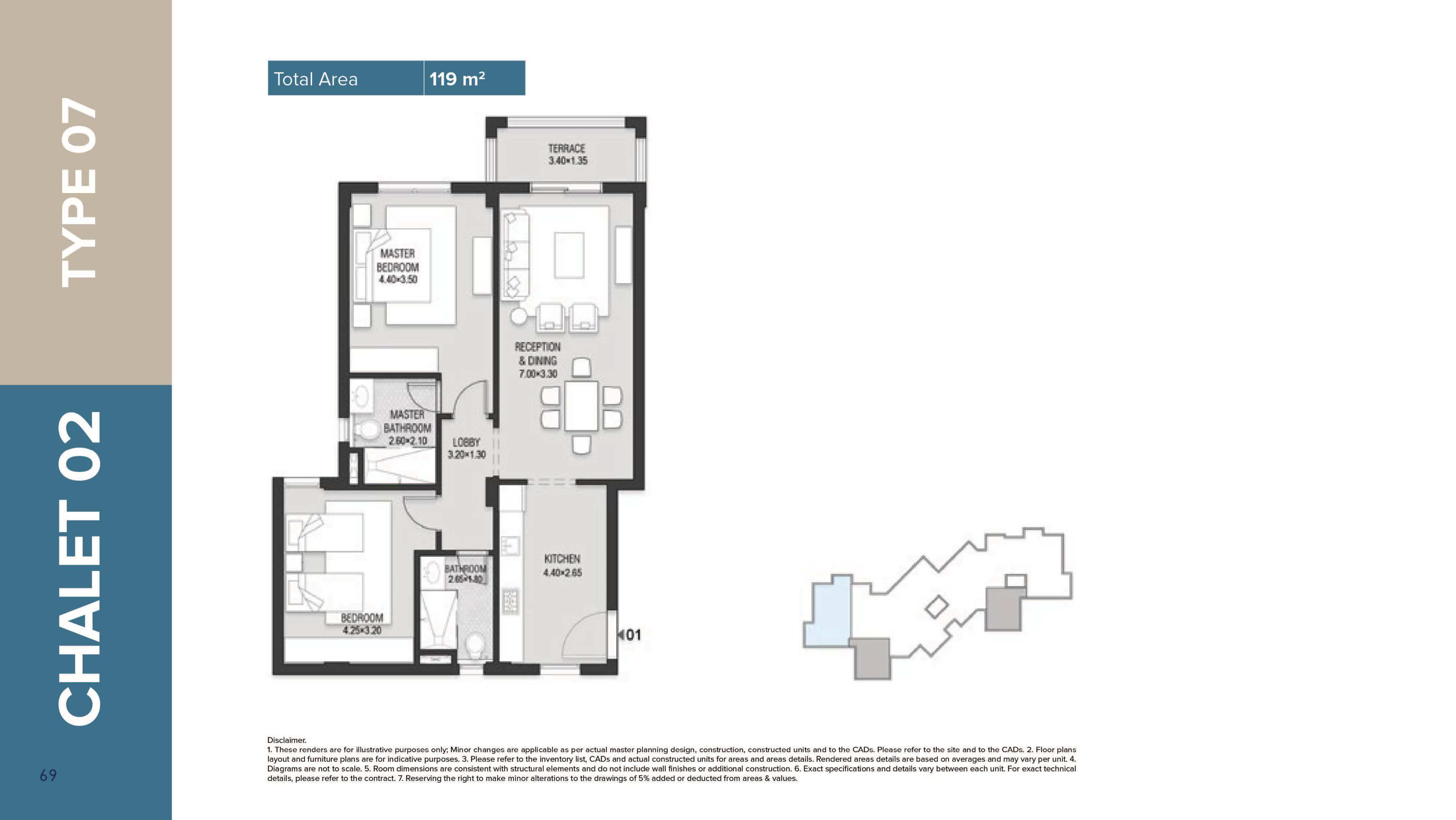 Mazarine Ria Chaletsfloor plan