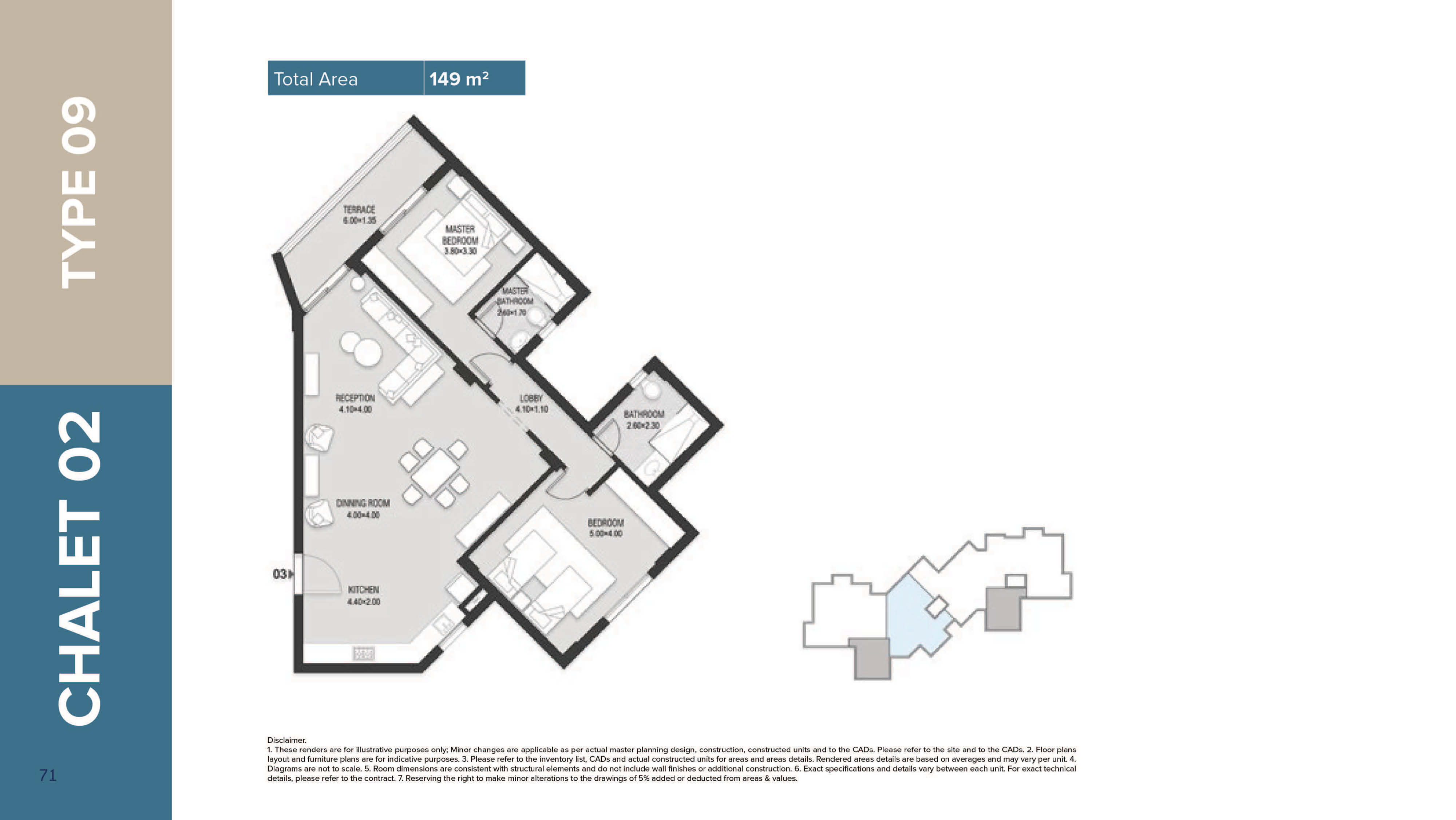 Mazarine Ria Chaletsfloor plan
