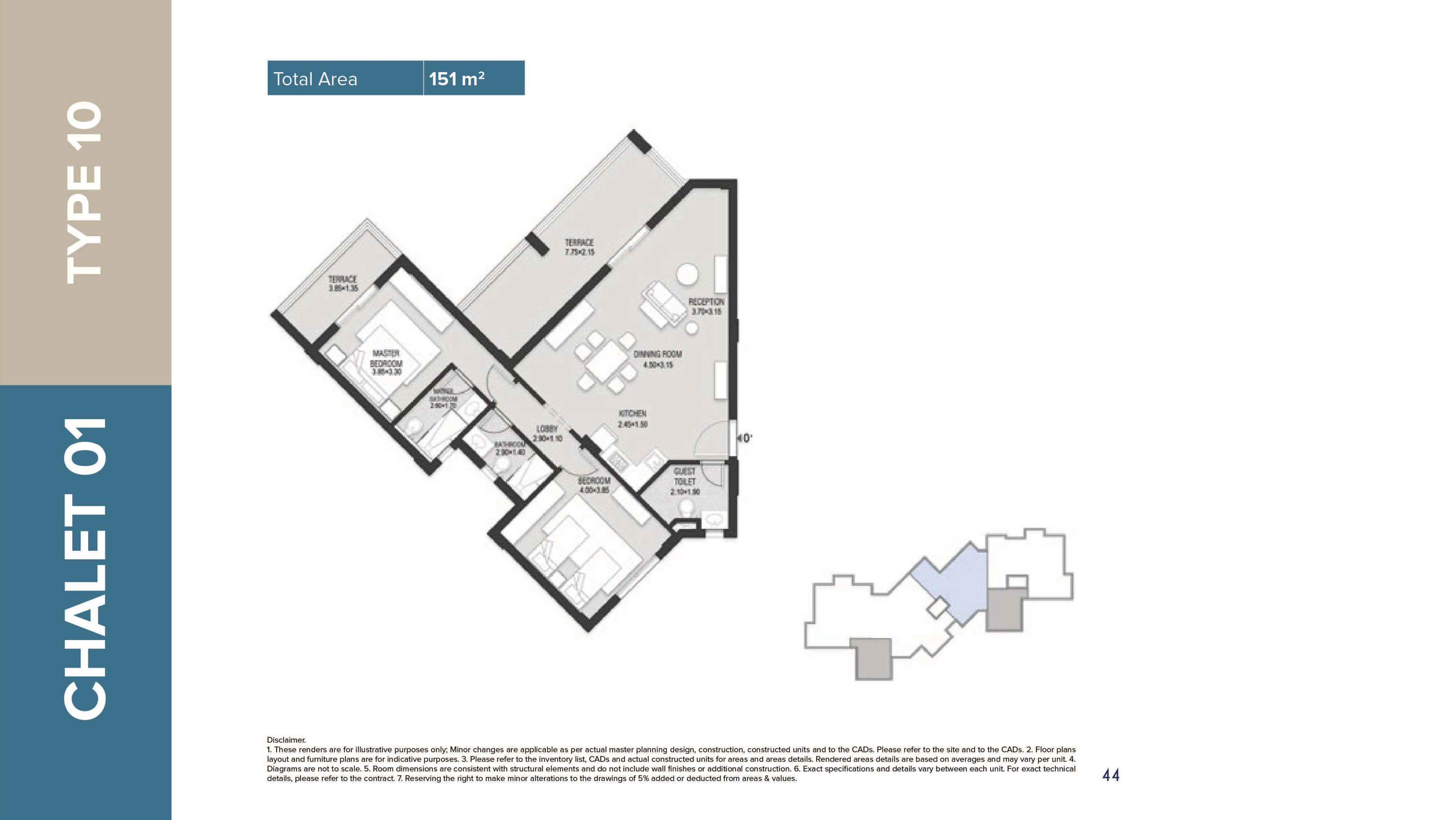 Mazarine Ria Chaletsfloor plan