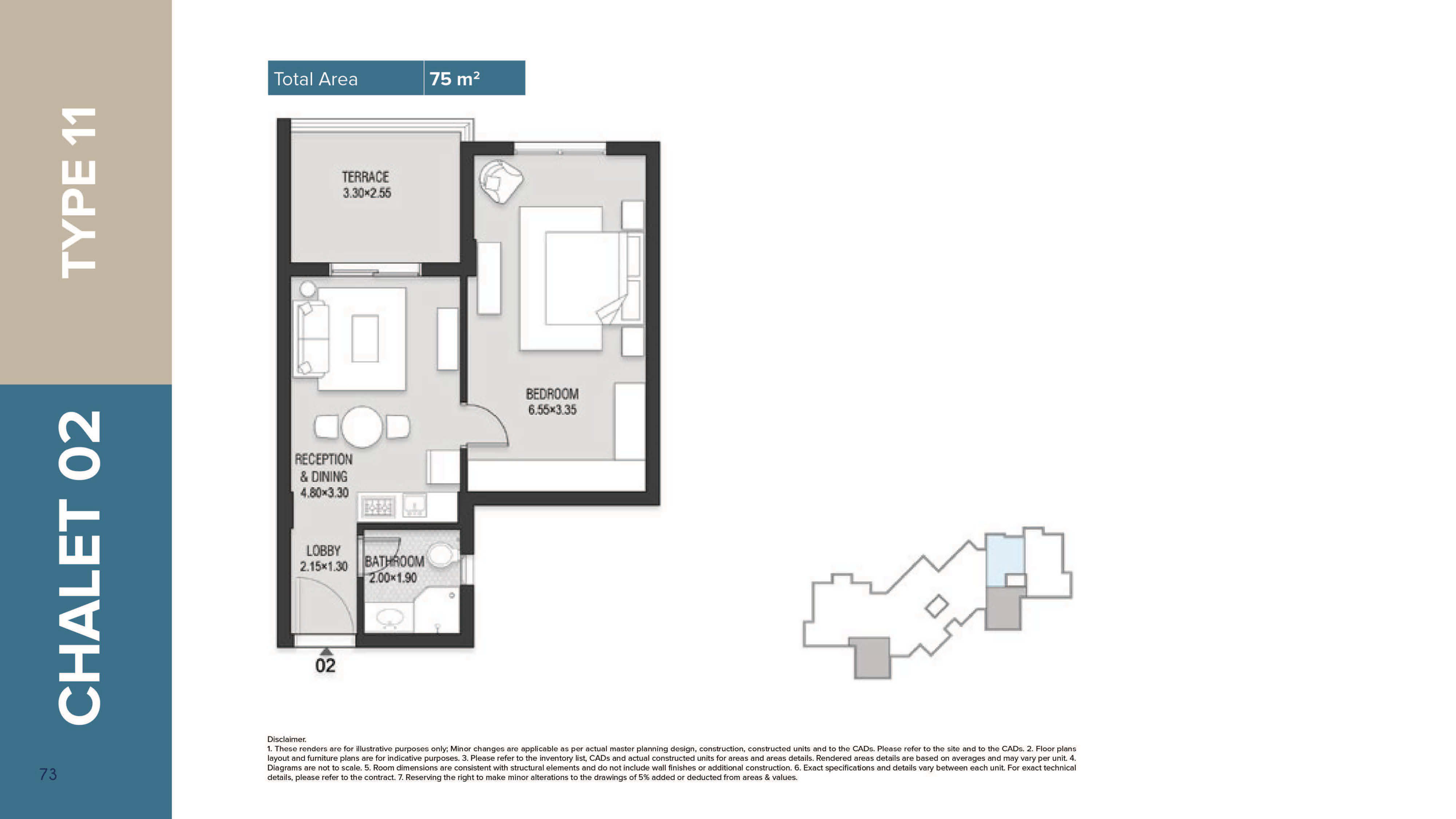 Mazarine Ria Chaletsfloor plan