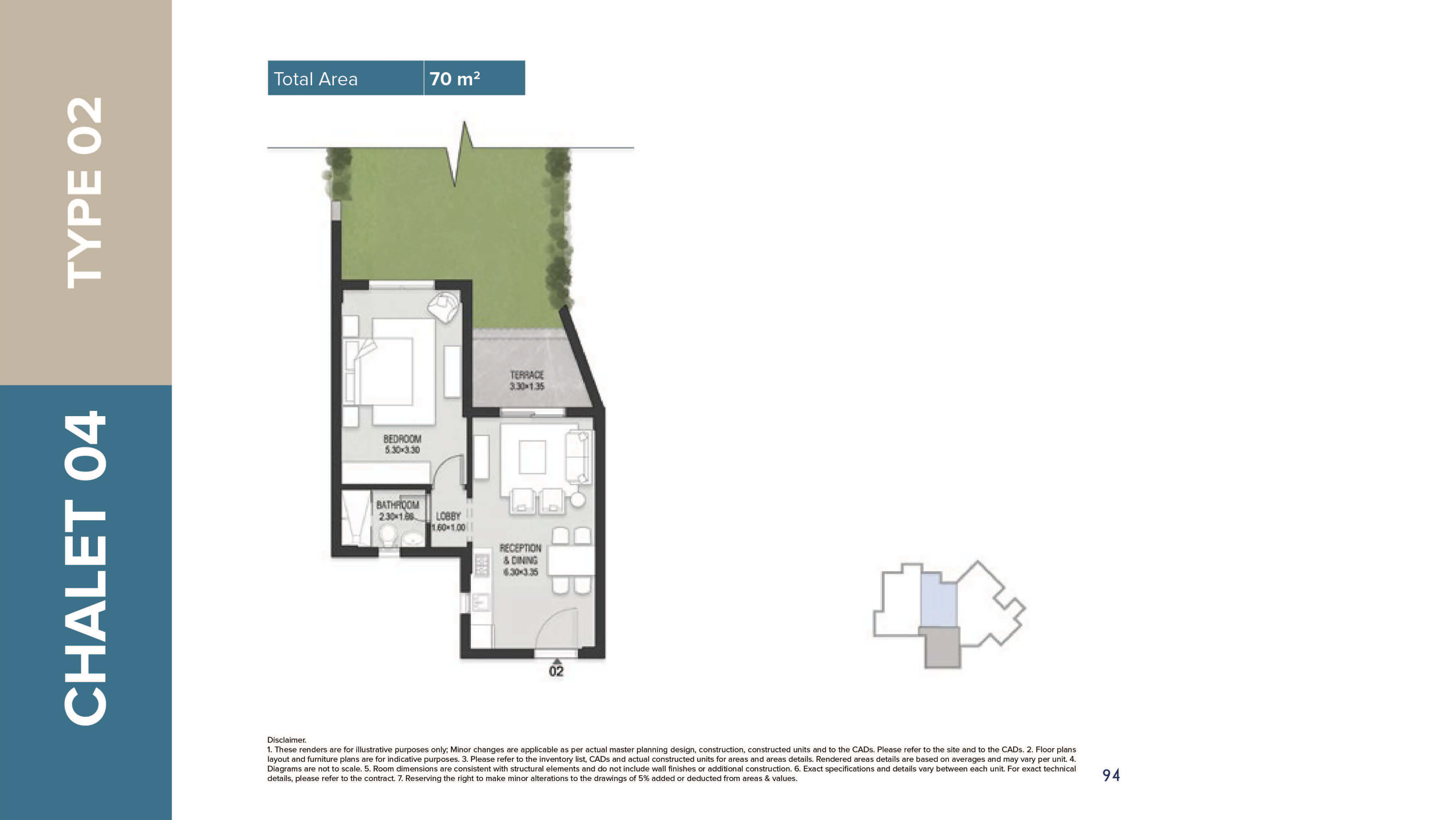 Mazarine Ria Chaletsfloor plan