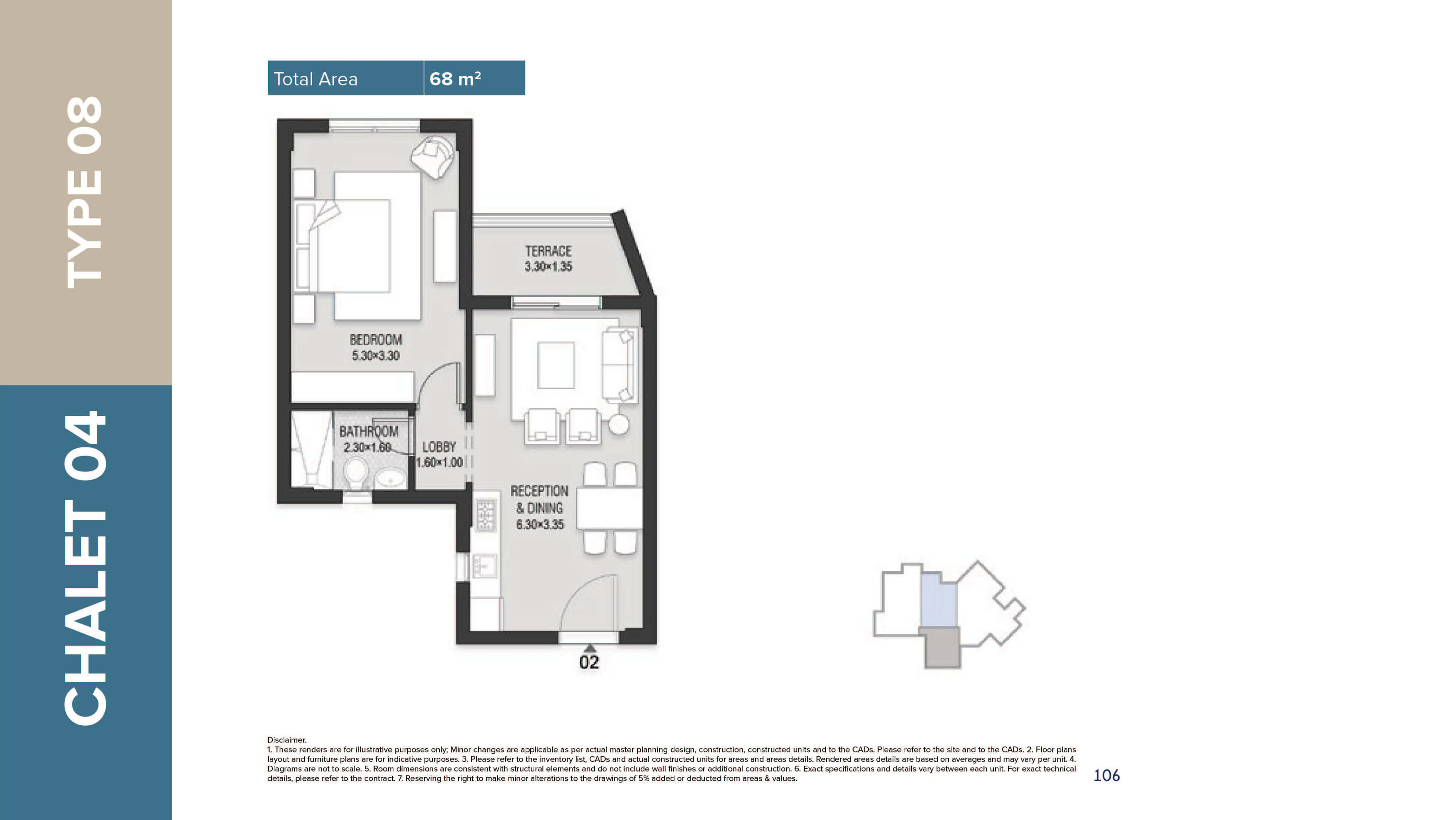 Mazarine Ria Chaletsfloor plan