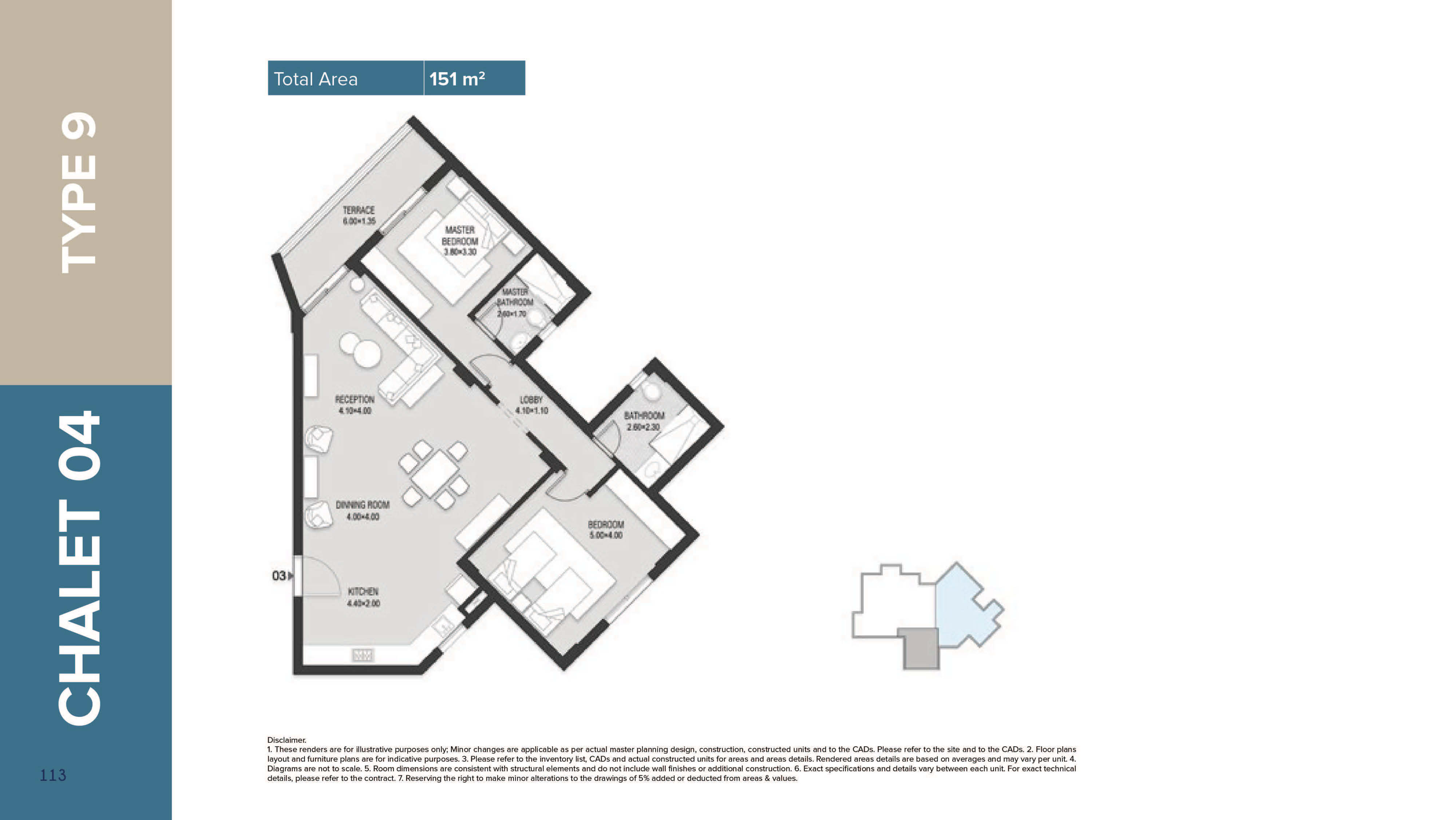 Mazarine Ria Chaletsfloor plan