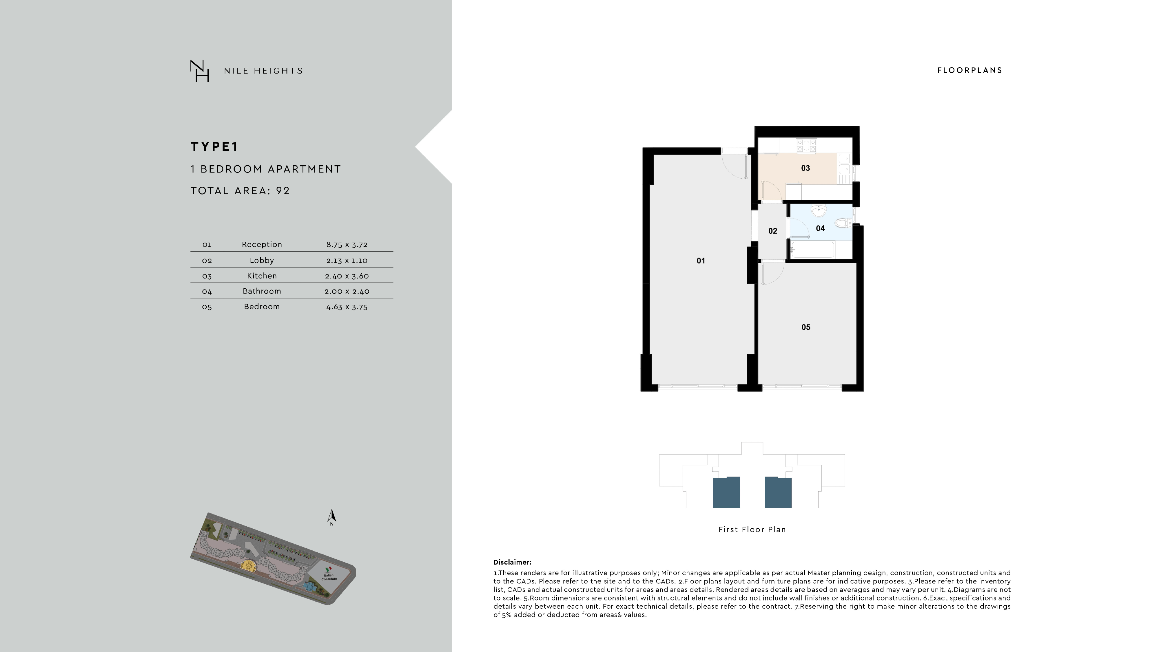 Maspero Nile Heightsfloor plan