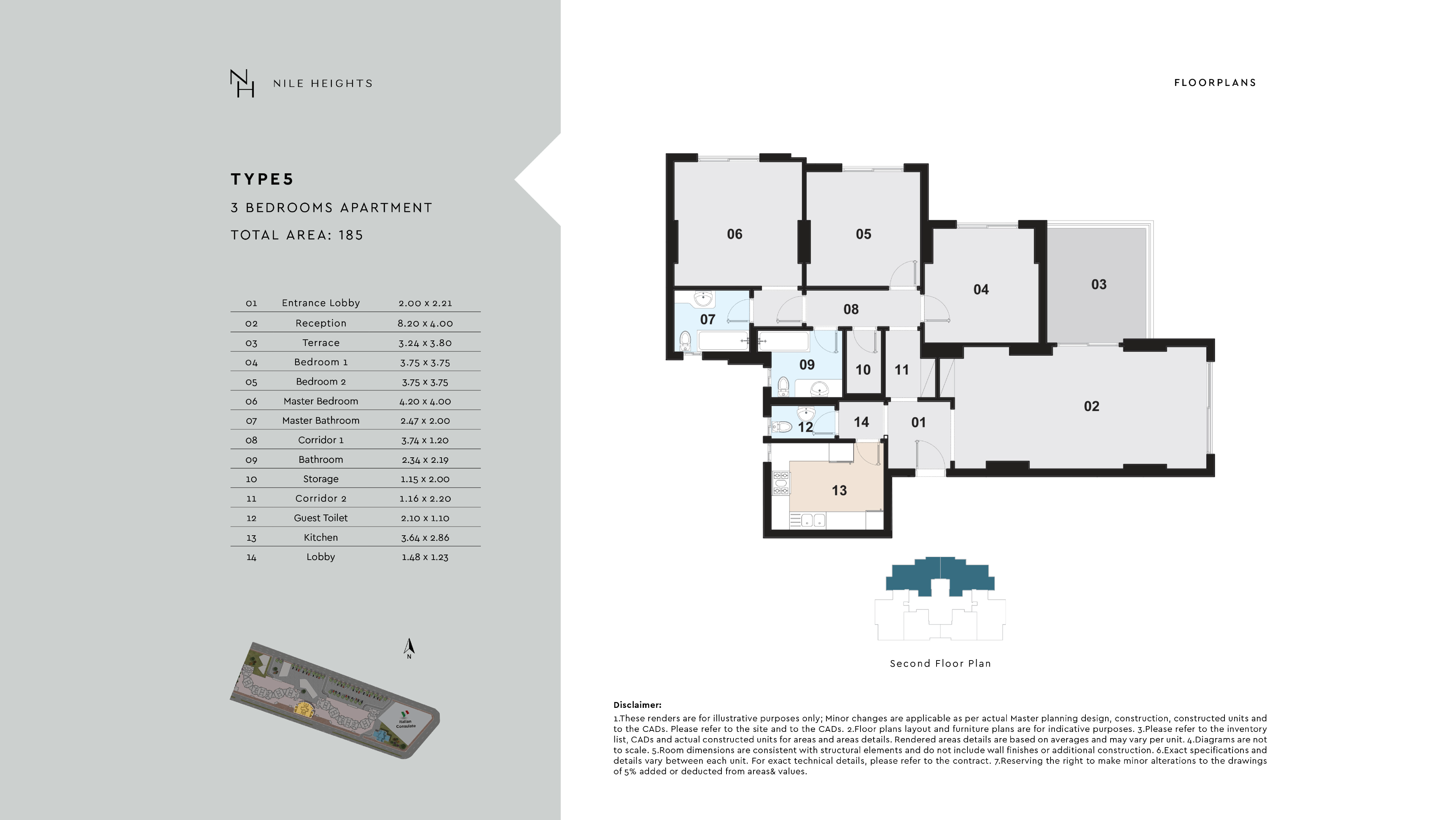 Maspero Nile Heightsfloor plan