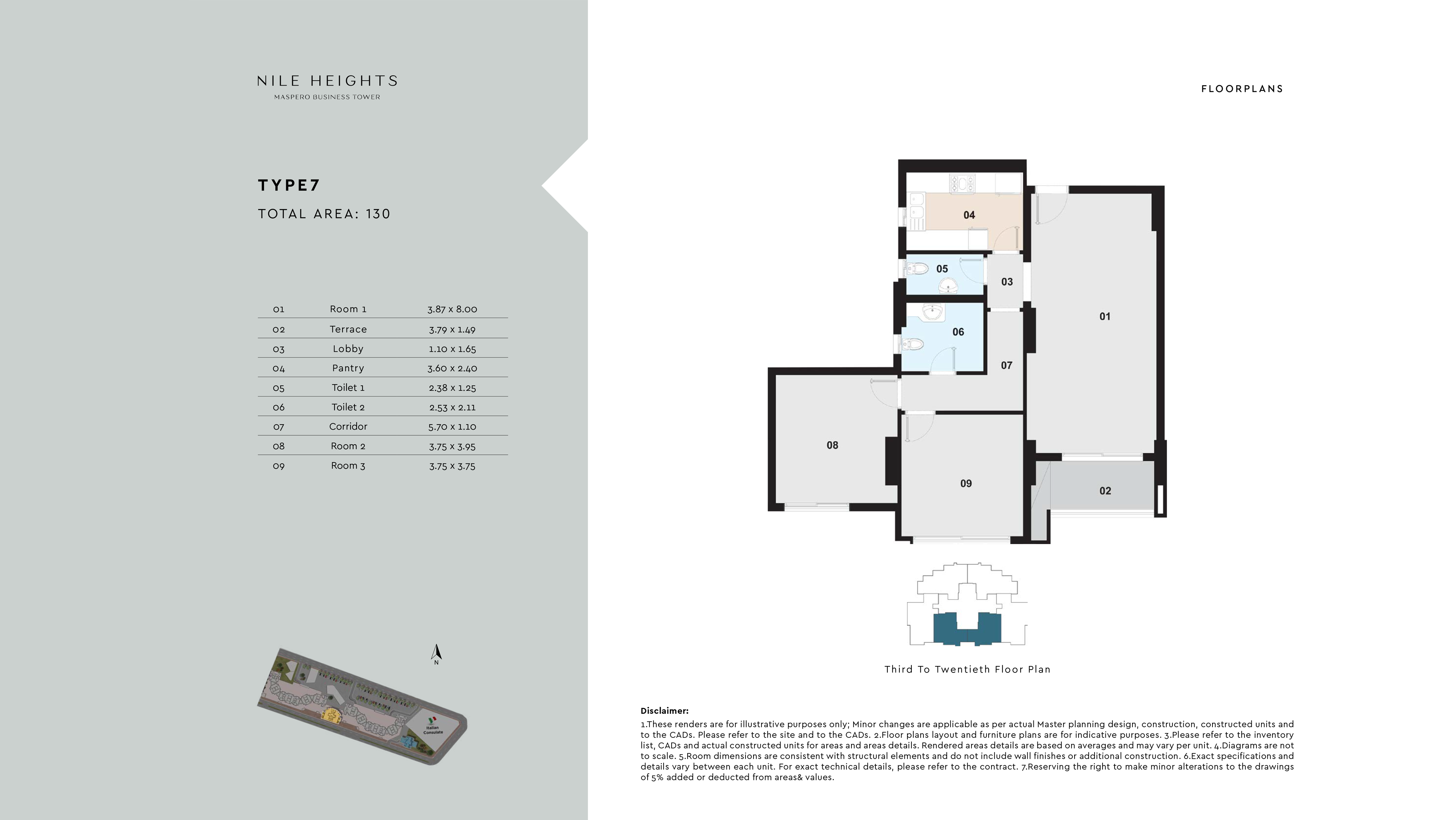 Maspero Business Towersfloor plan
