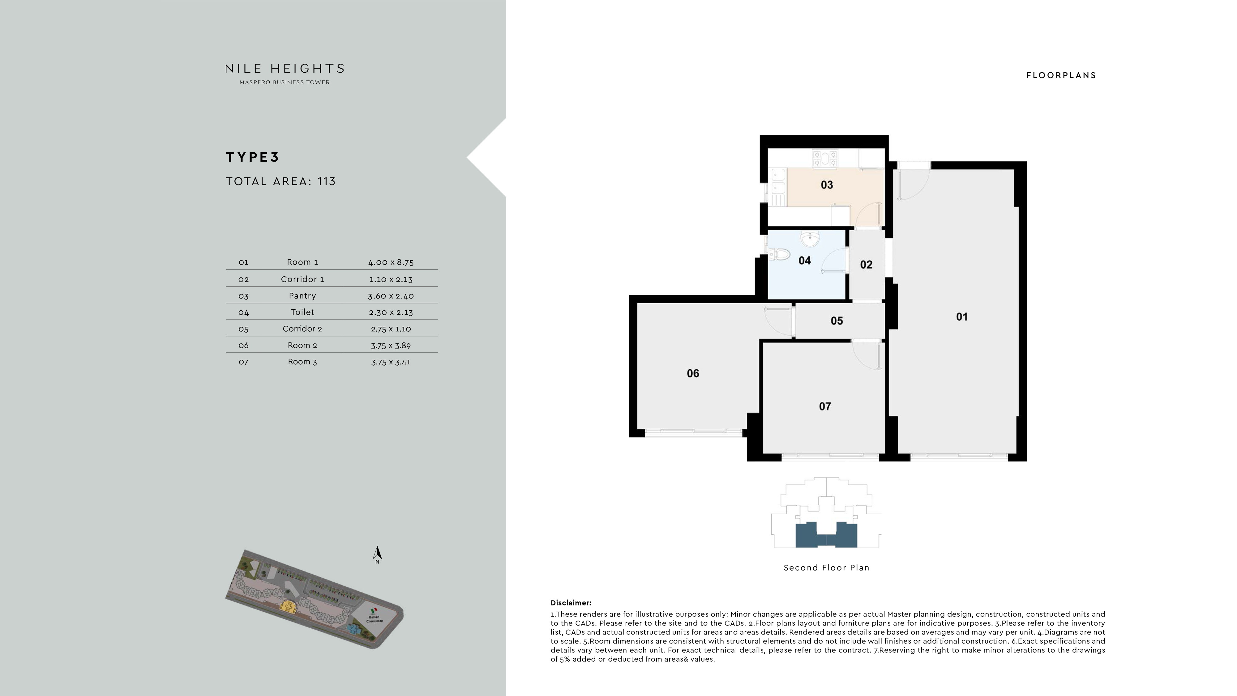 Maspero Business Towersfloor plan